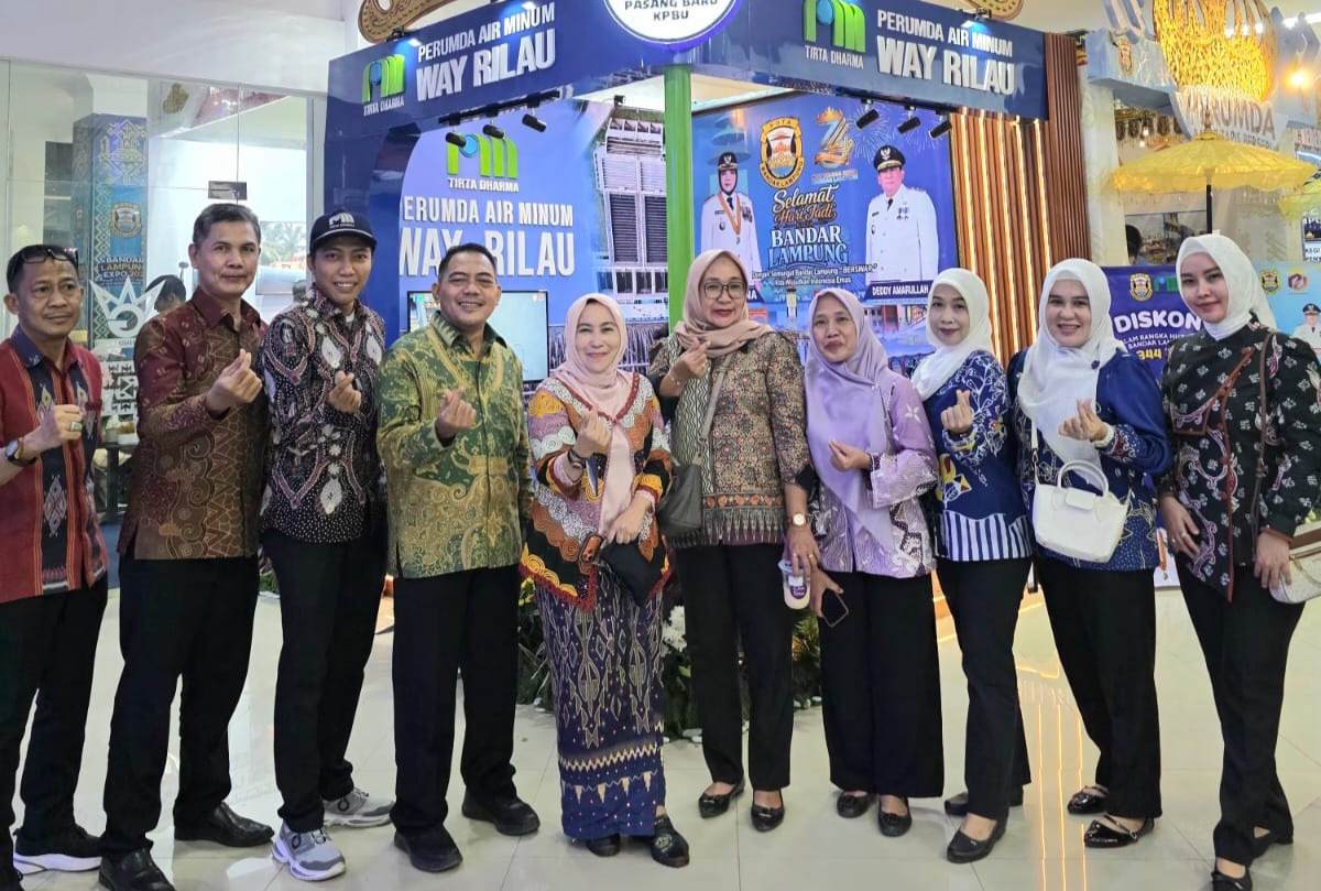 Sambut HUT Kota, Perumda Way Rilau Gaet 41 Pelanggan Baru di Bandar Lampung Expo
