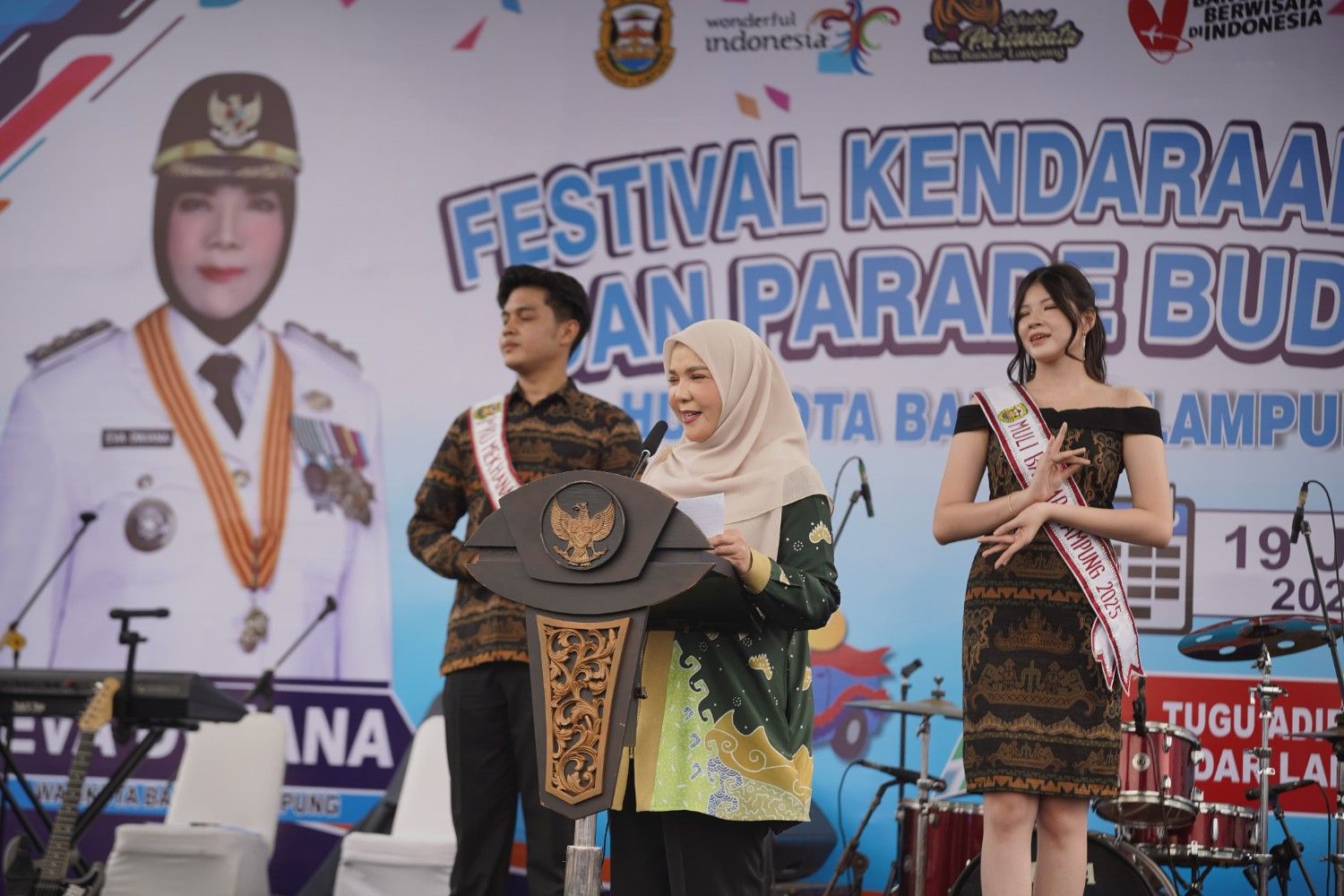 Eva Dwiana: Festival Kendaraan Hias Jadi Momentum Tunjukkan Hasil Pembangunan Bandar Lampung