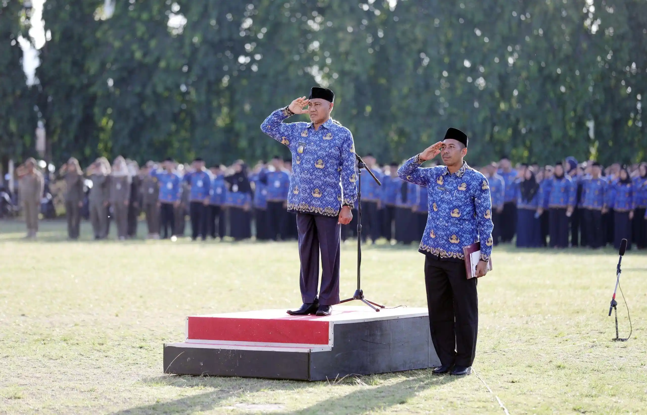 Pemprov Lampung Gelar Upacara Bulanan, Dorong Penguatan Kompetensi ASN untuk Wujudkan Indonesia Emas 2045