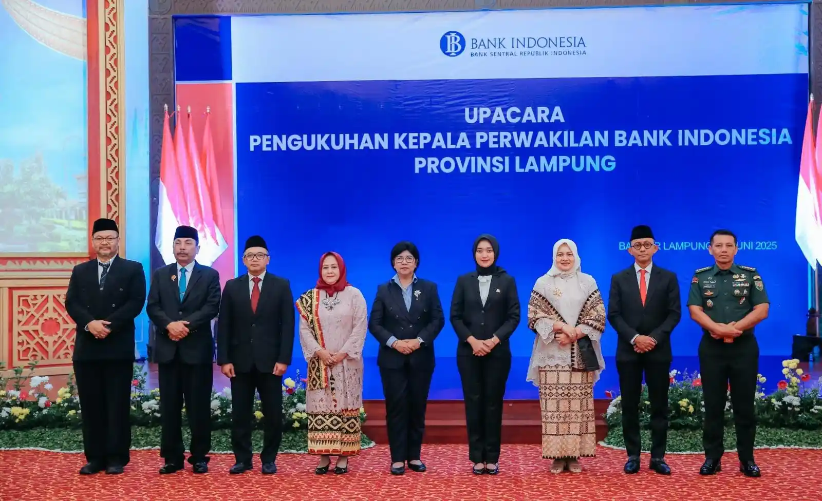 Pengukuhan Kepala BI Lampung, Pemprov Apresiasi Peran BI dalam Jaga Inflasi, Dukung UMKM dan Digitalisasi Ekonomi