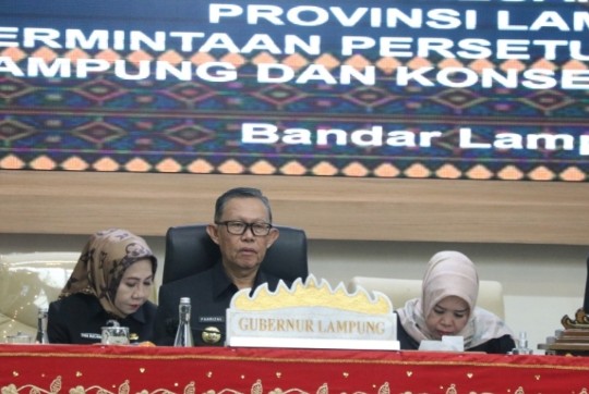 Sekdaprov Lampung Ikuti Rapat Paripurna Laporan Pansus DPRD Provinsi Lampung
