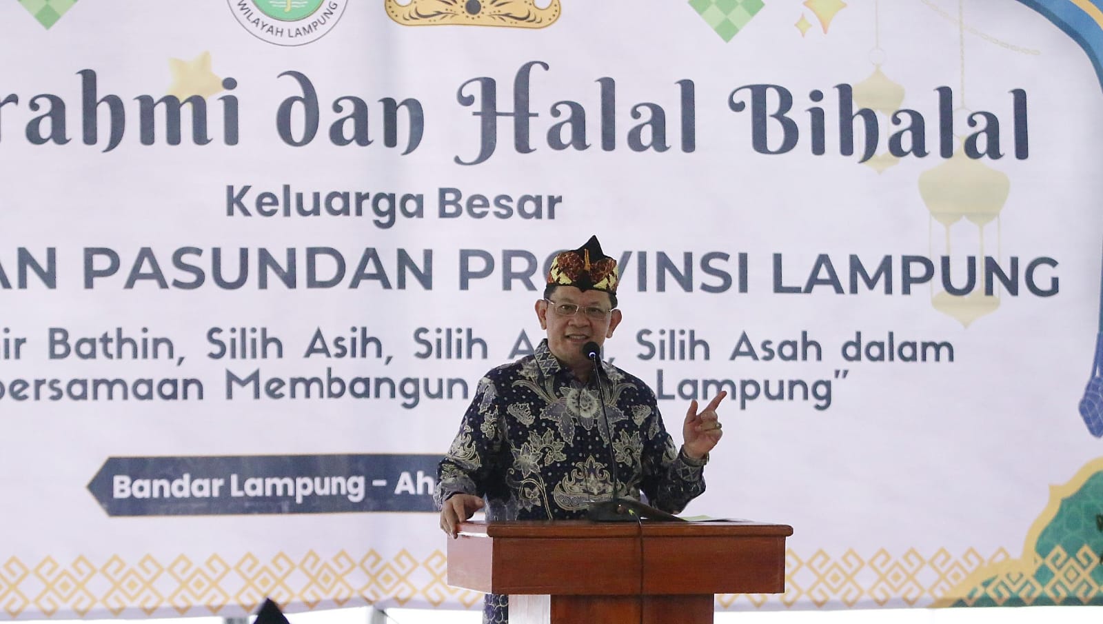Gubernur Mirza Apresiasi Kontribusi Warga Pasundan di Provinsi Lampung dalam Mendorong Kemajuan Pembangunan dan Peningkatan SDM