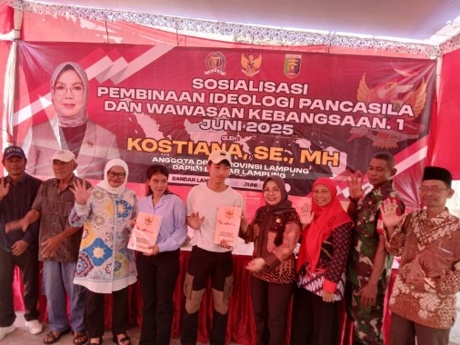 Kostiana Sosialisasikan Ideologi Pancasila di Kuripan