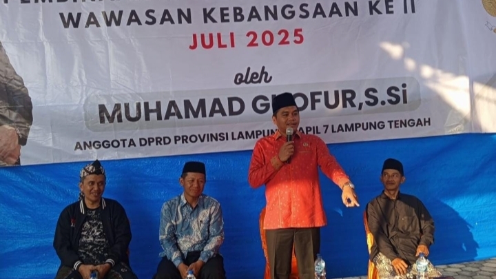 Muhammad Ghofur Sosialisasi Ideologi Pancasila di Lampung Tengah