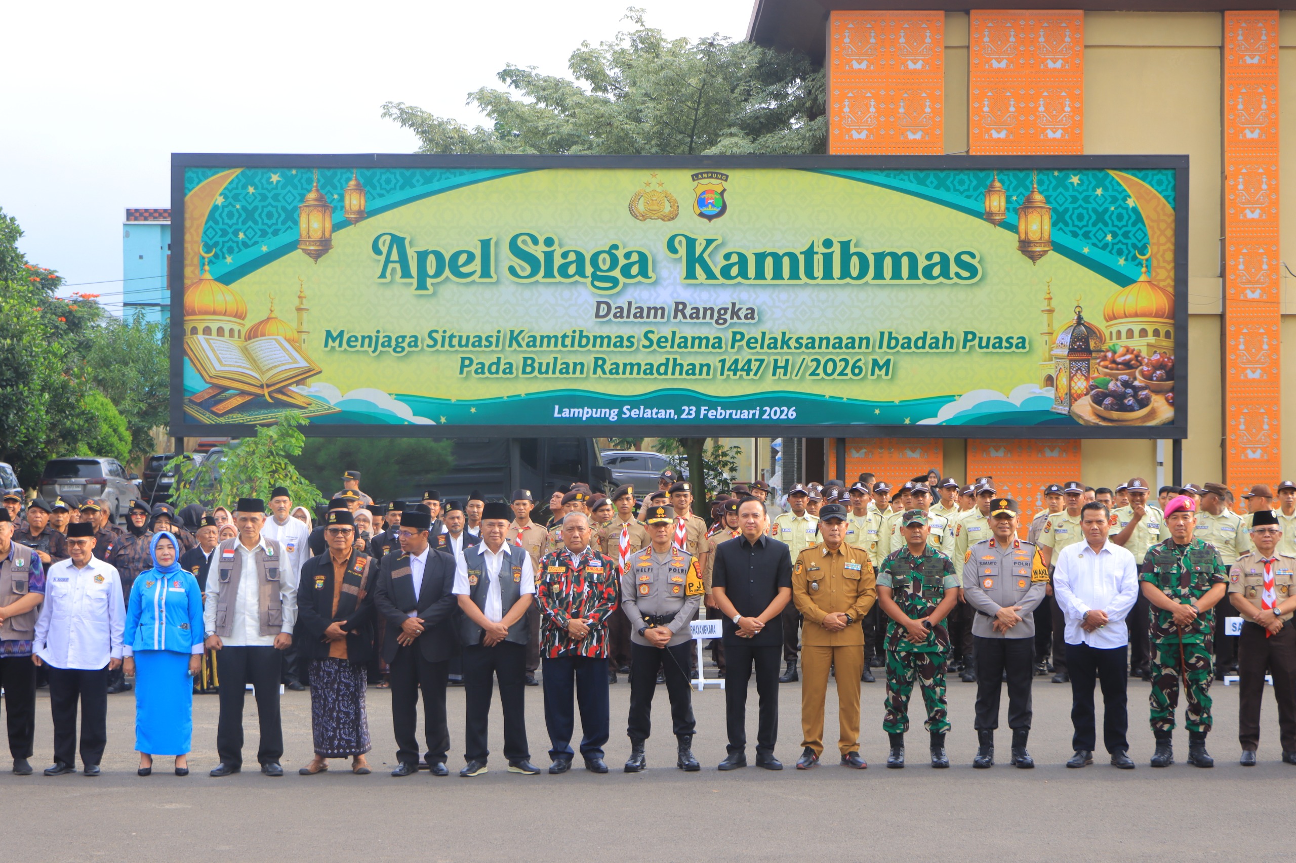 Pemprov Lampung Dukung Apel Siaga Kamtibmas Ramadan 1447 H Di Polda Lampung