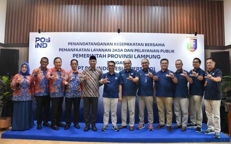 Pemprov Lampung Gandeng PT Pos Indonesia, Perluas Layanan Publik hingga Pelosok