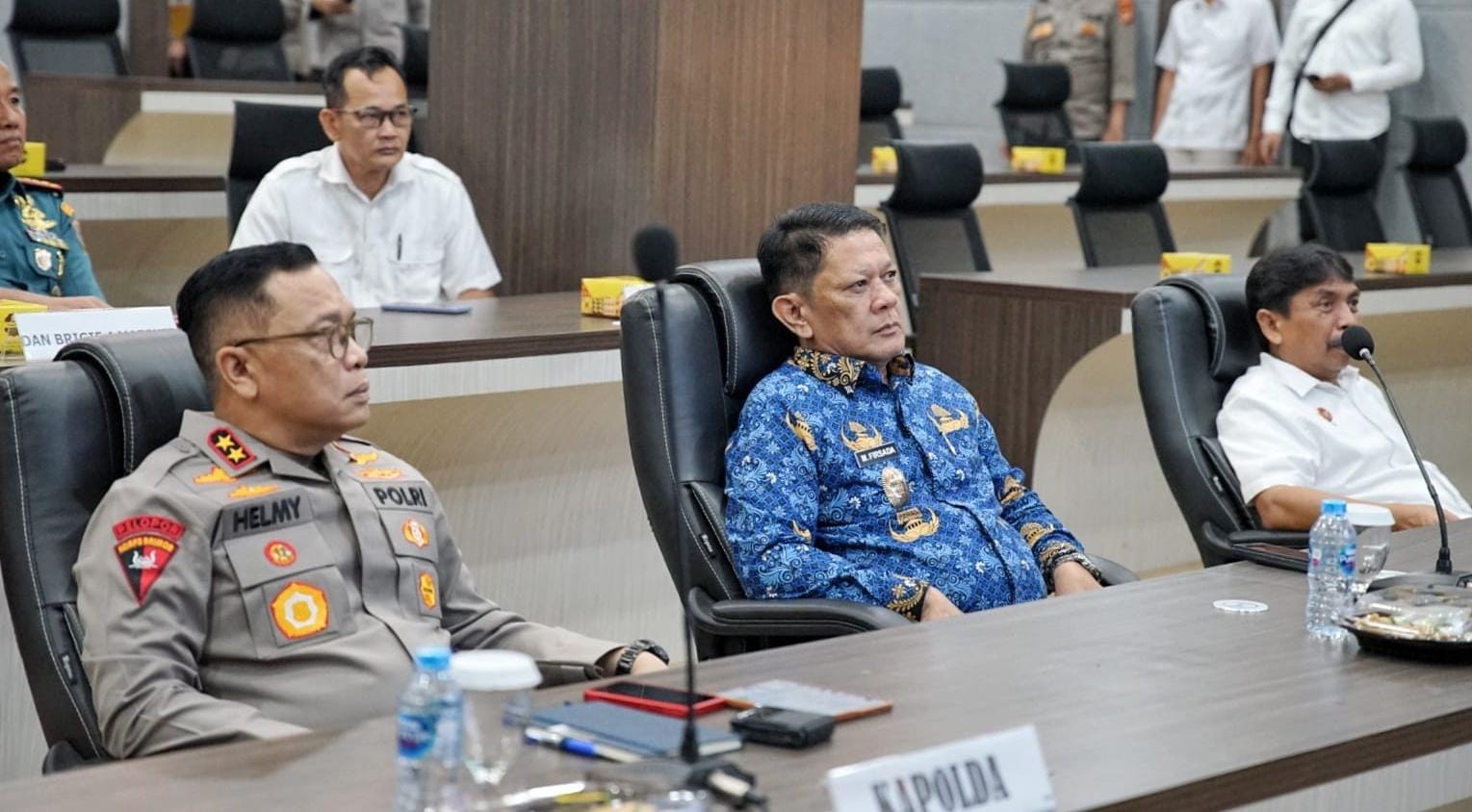 Pj. Sekdaprov Firsada Ikuti Rakor Bidang Polkam yang Dipimpin Wamen Lodewijk Freidrich Paulus