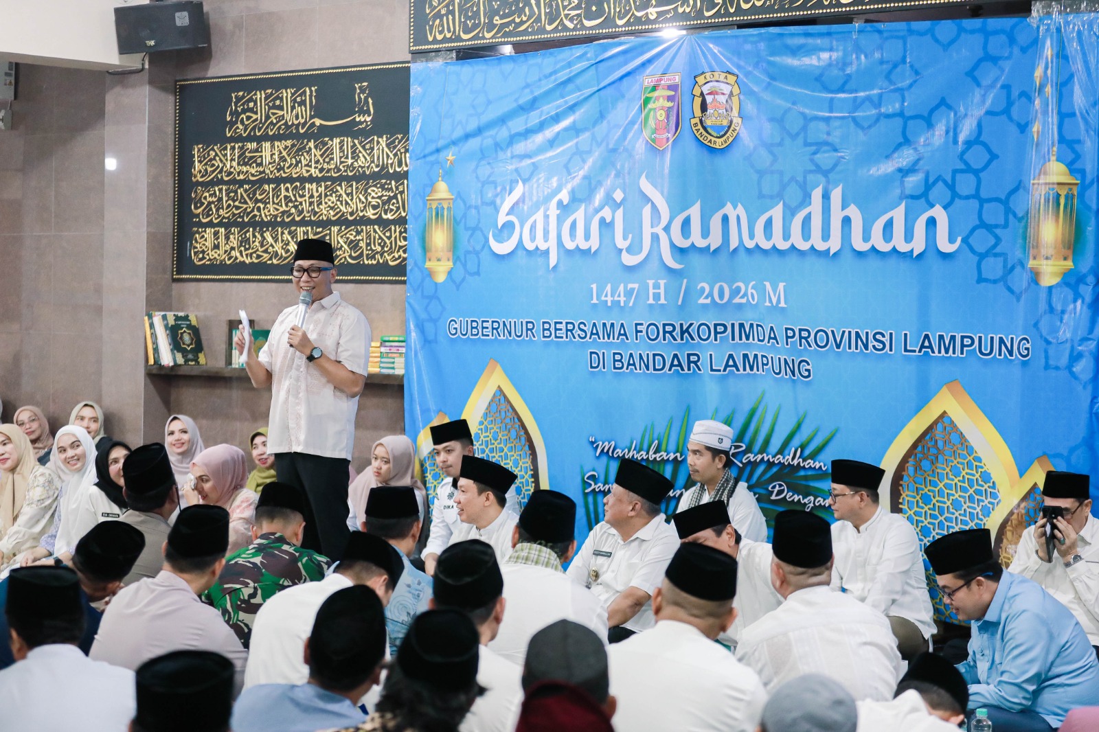 Safari Ramadan Di Bandar Lampung, Gubernur Rahmat Mirzani Djausal Ajak Masyarakat Tumbuhkan Semangat Gotong Royong