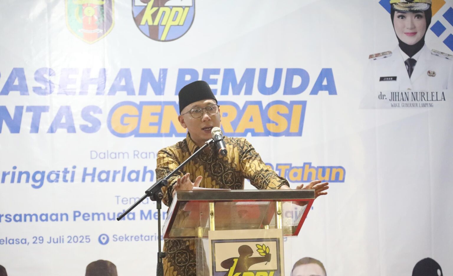 Gubernur: Pemuda Lampung Motor Perubahan Menuju Indonesia Emas 2045