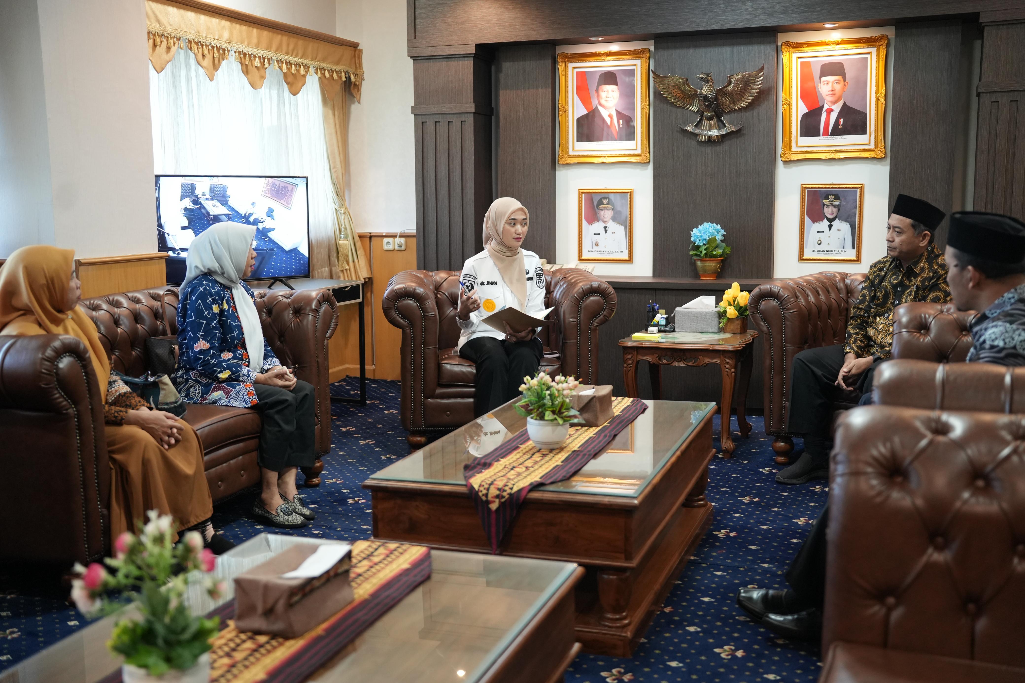 Terima Kunjungan PSQ Lampung Wagub Jihan Nurlela Gandeng Pusat Studi Al-Qur’an
