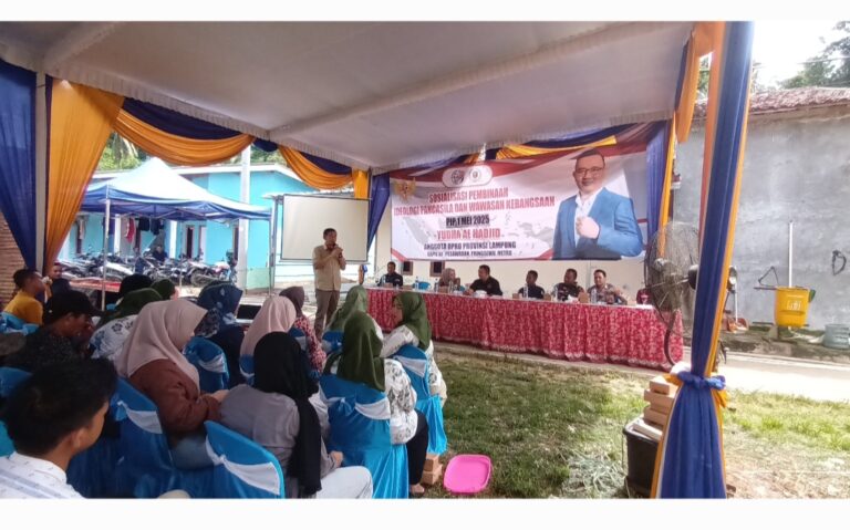 Yudha Ajak Warga Batu Menyan Pesawaran Maknai Arti Penting Pancasila